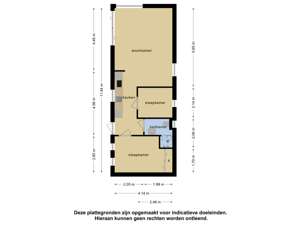 Bekijk plattegrond van bungalow van Burgemeester Dalenbergstraat 50-811A