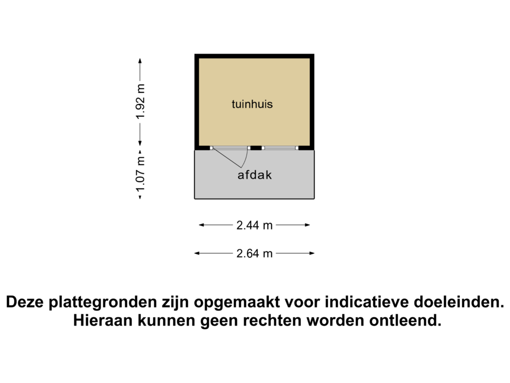 View floorplan of Tuinhuis of Klavecimbellaan 18