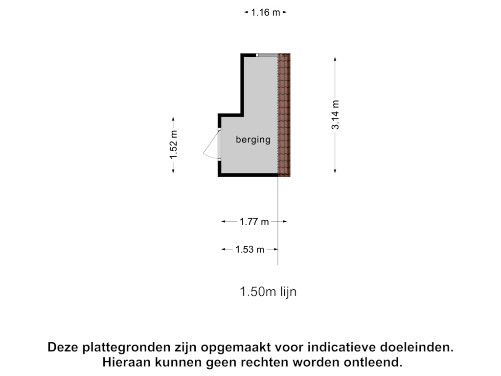 View floorplan of Berging of Knollenhaarweg 7-124