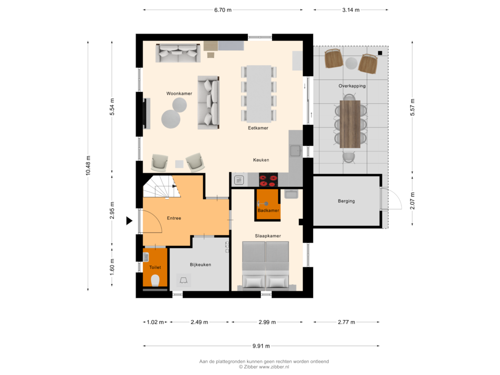 Bekijk plattegrond van Begane Grond van Maasresidence, villa 74