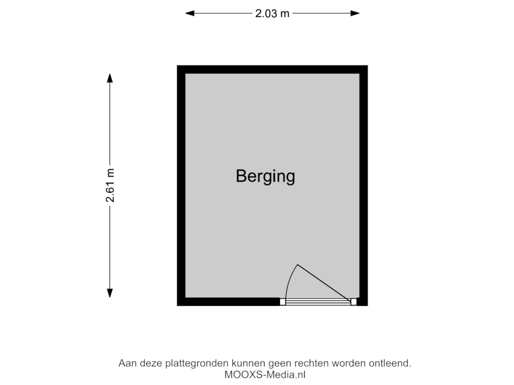 Bekijk plattegrond van Berging van Dokter Van Dongenkade 23