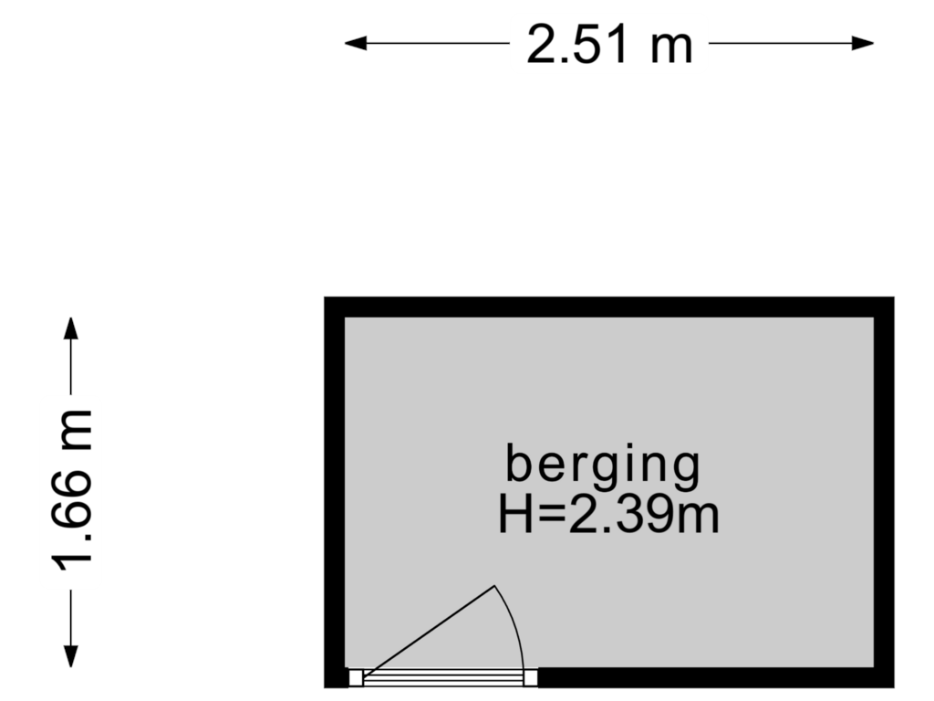 View floorplan of Berging of Wittgensteinlaan 141