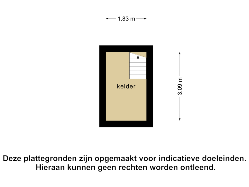 View floorplan of Kelder of Almelosestraat 48