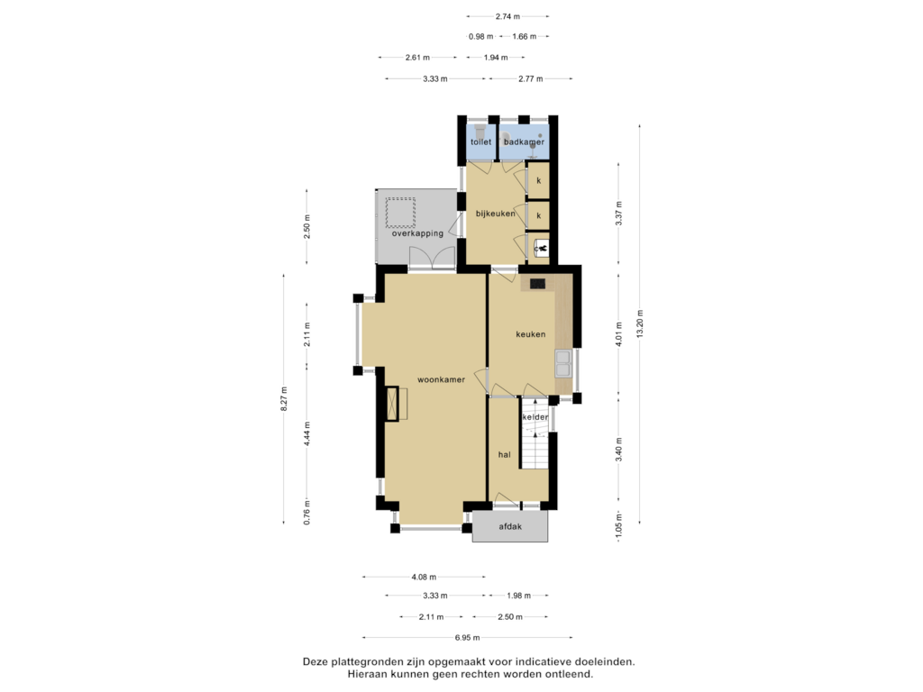 Bekijk plattegrond van Begane grond van Almelosestraat 48