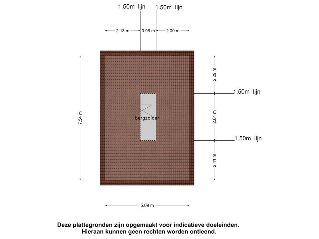 View floorplan of Zolder of Almelosestraat 48