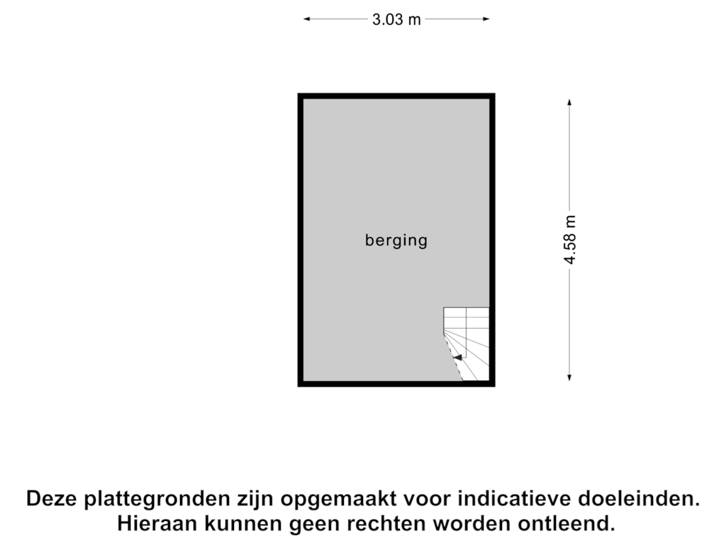 View floorplan of Berging-Klder of Almelosestraat 48