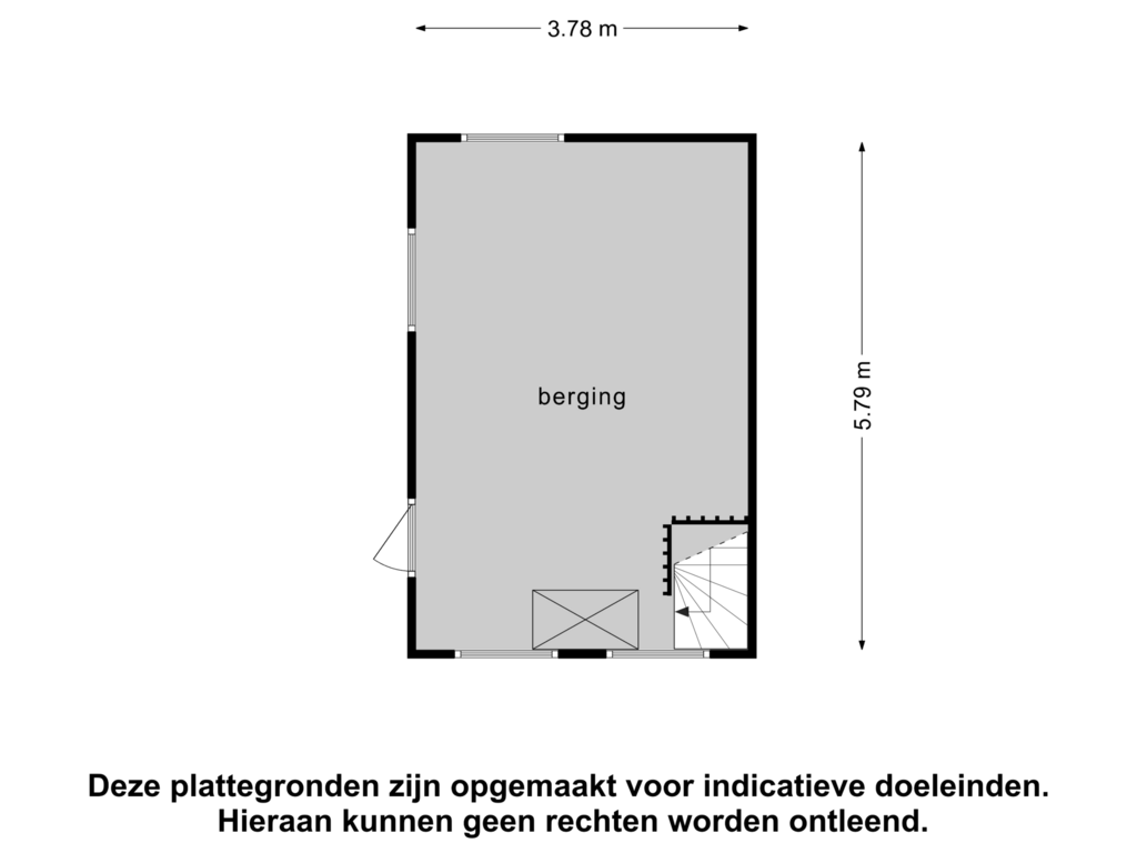 View floorplan of Berging of Almelosestraat 48