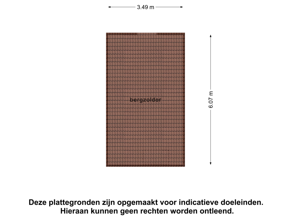 View floorplan of Berging-Zolder of Almelosestraat 48