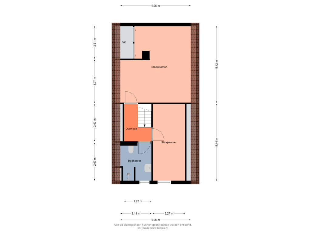 Bekijk plattegrond van Verdieping 1 van Marktstraat 9