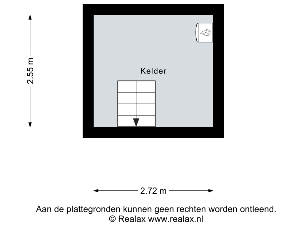 Bekijk plattegrond van Kelder van Marktstraat 9