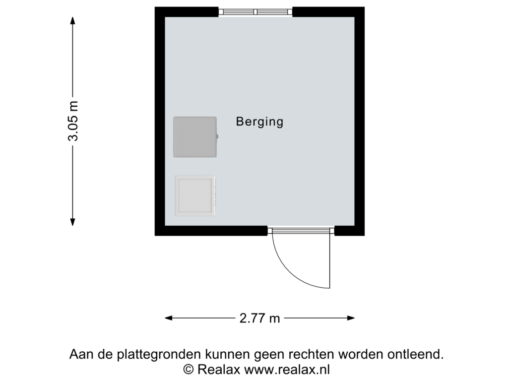 Bekijk plattegrond van Berging van Marktstraat 9