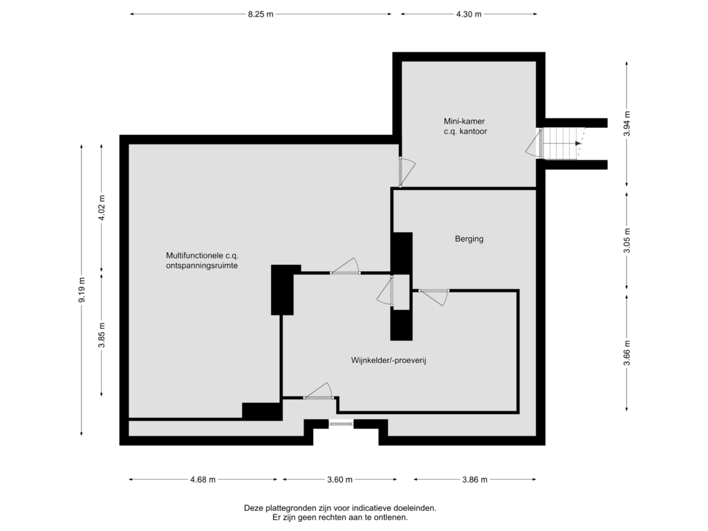 Bekijk plattegrond van SOUTERRAIN MET WIJNKELDER van Molenstraat 141