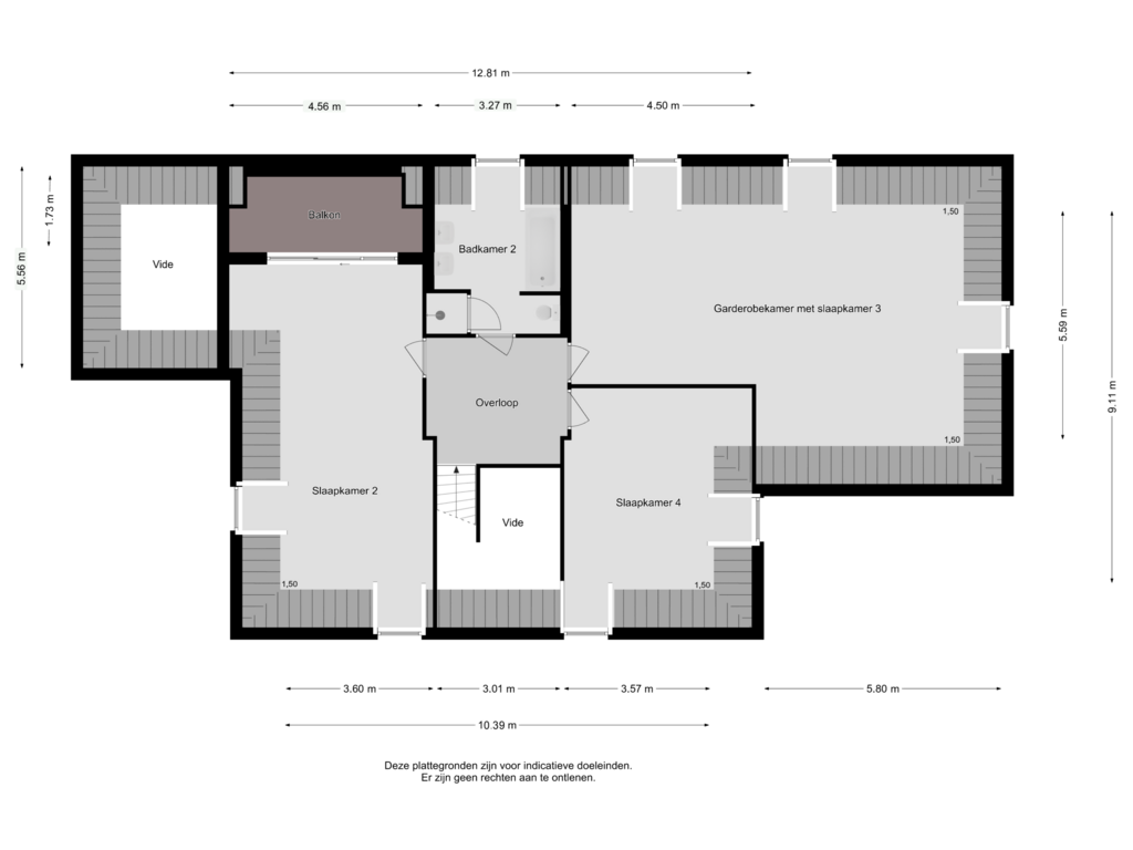 Bekijk plattegrond van 1E VERDIEPING van Molenstraat 141