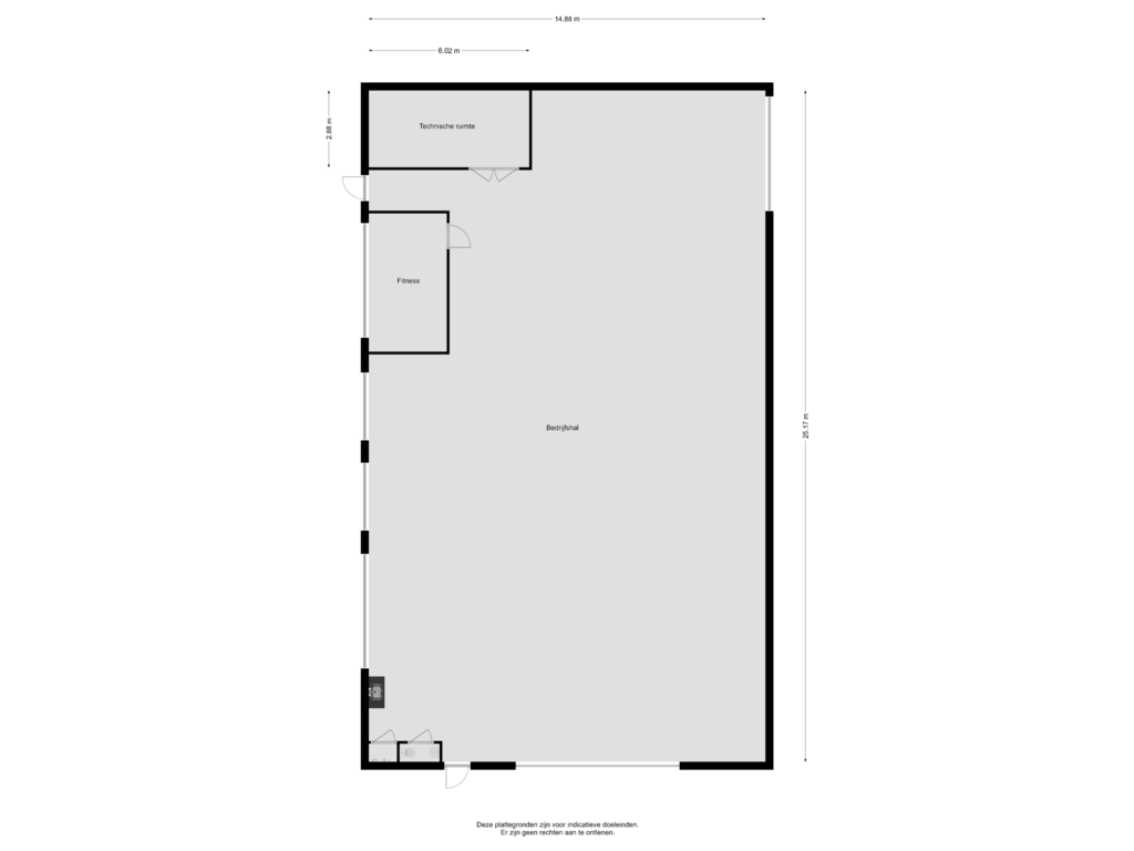 Bekijk plattegrond van BEDRIJFSHAL van Molenstraat 141