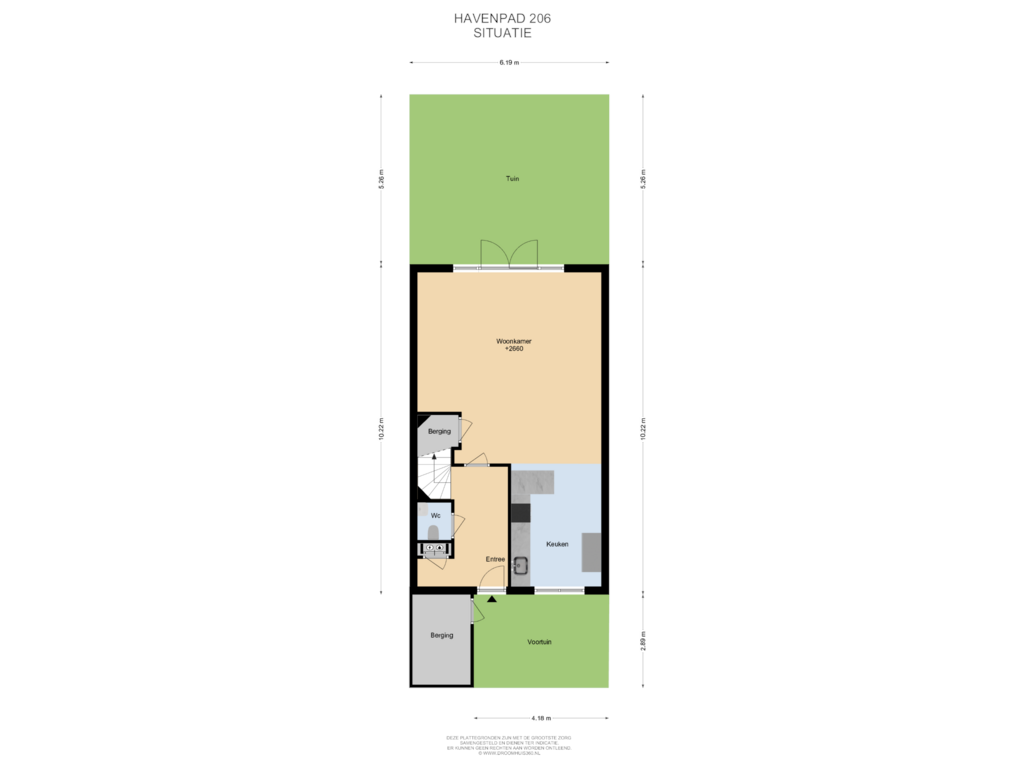 Bekijk plattegrond van Situatie van Havenpad 206