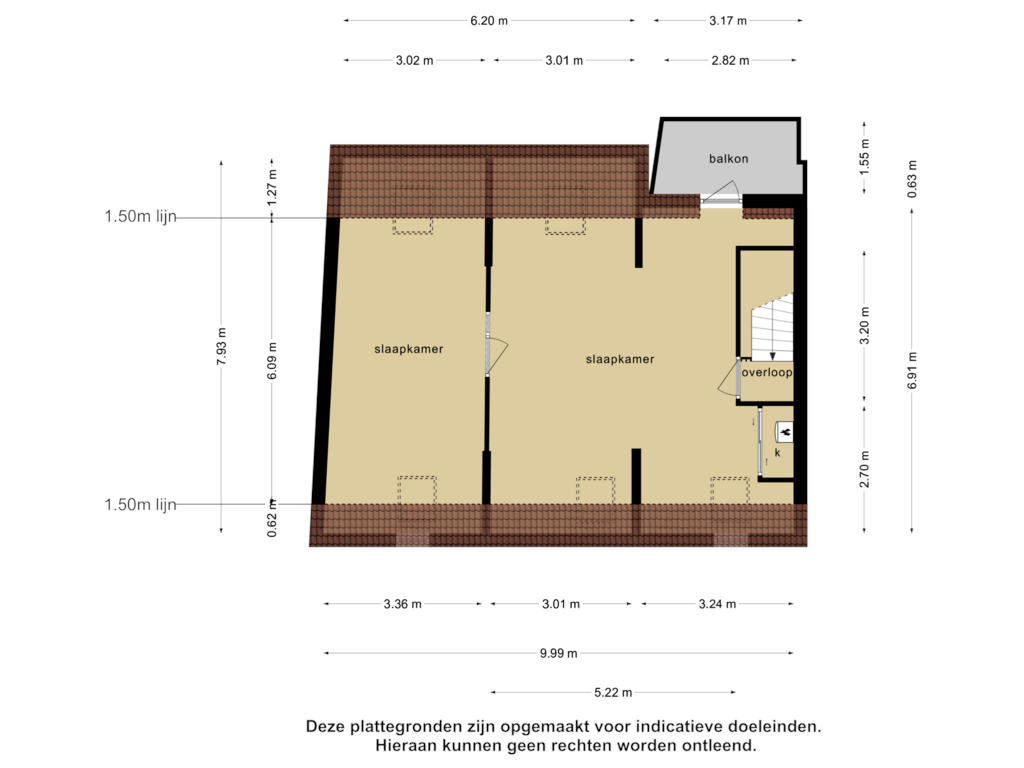 Bekijk plattegrond van 1e verdieping van Landpoortstraat 5