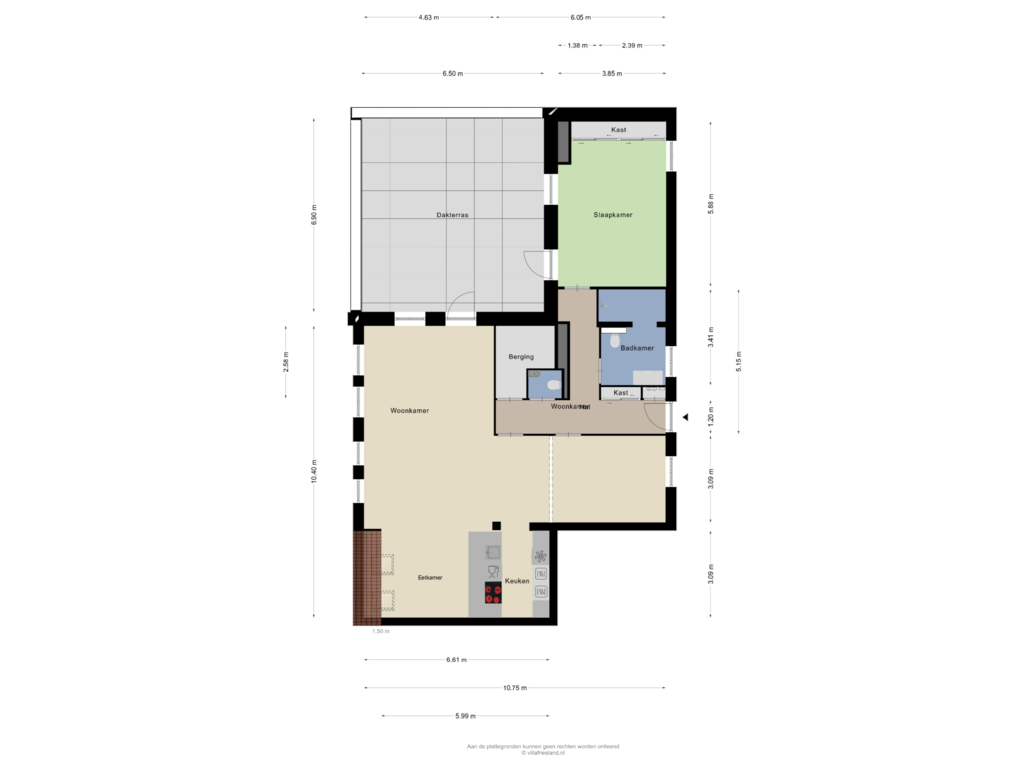 Bekijk plattegrond van Appartement van Dubbelstraat 49