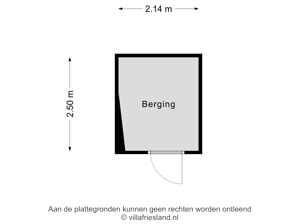 Bekijk plattegrond van Berging van Dubbelstraat 49