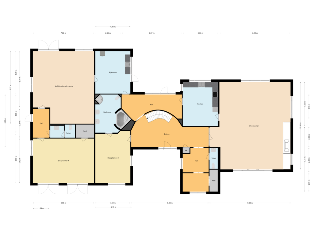 View floorplan of Begane grond of Weelweg 19-A