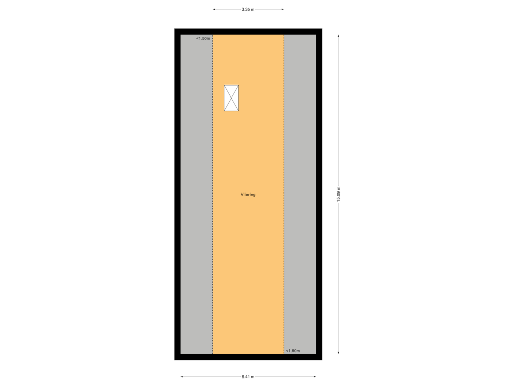 View floorplan of Vliering - Slaapkamer of Weelweg 19-A