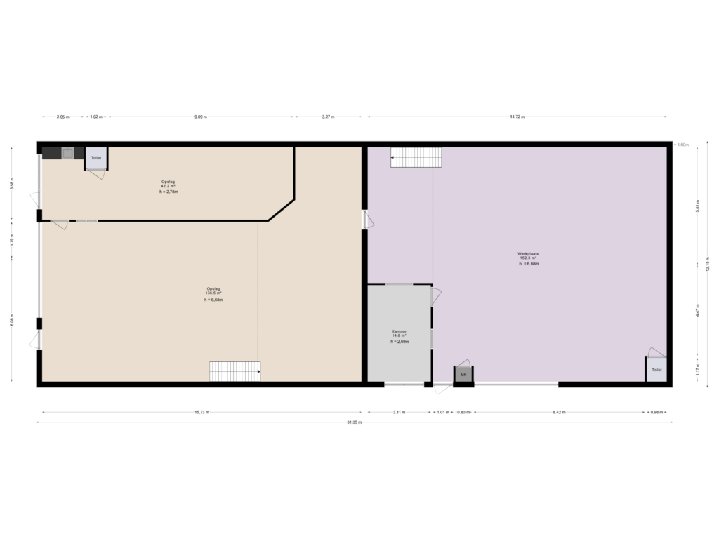 Bekijk plattegrond van Schuur (begane grond) van Hoge Eng-Oost 36