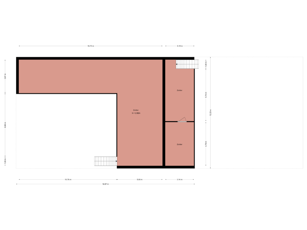 Bekijk plattegrond van Schuur (verdieping) van Hoge Eng-Oost 36