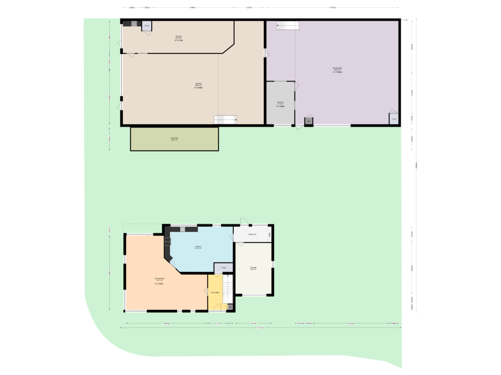 Bekijk plattegrond van Kadastrale kaart van Hoge Eng-Oost 36