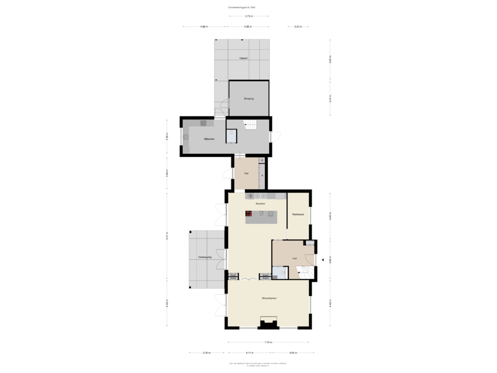 Bekijk plattegrond van Begane grond van Zandweteringpad 6