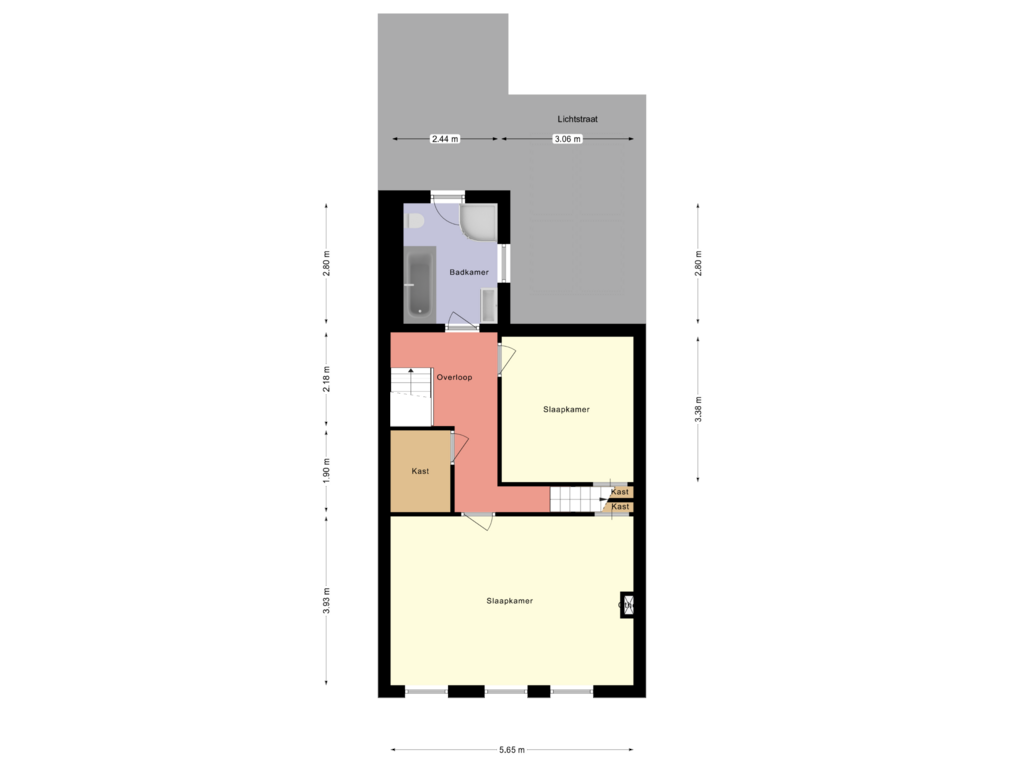 Bekijk plattegrond van 1e verdieping van Prinses Julianastraat 13