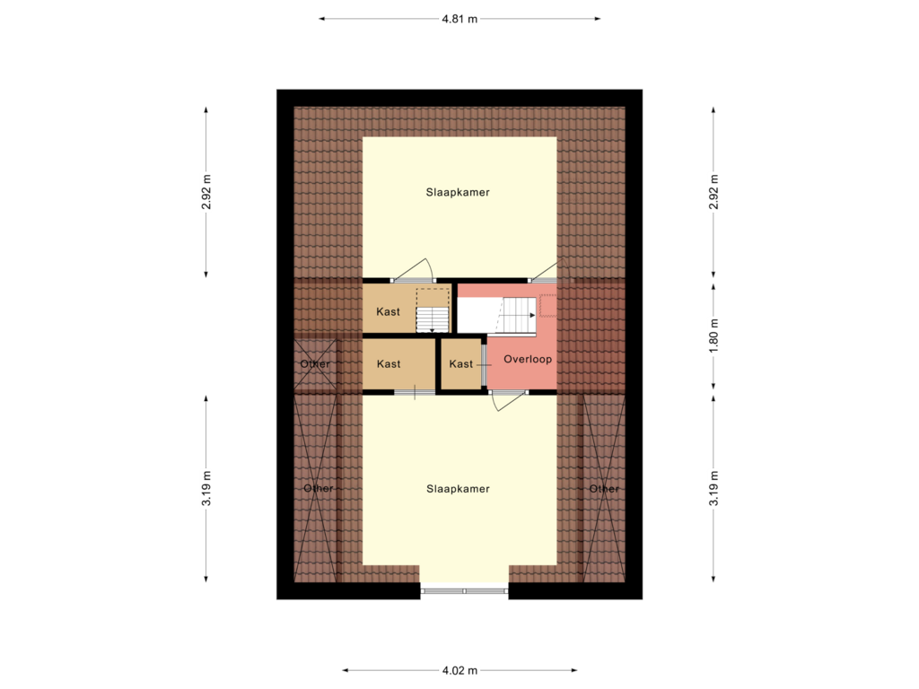 Bekijk plattegrond van 2e verdieping van Prinses Julianastraat 13