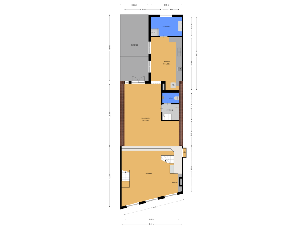 Bekijk plattegrond van Eerste verdieping van Nieuwstraat 20