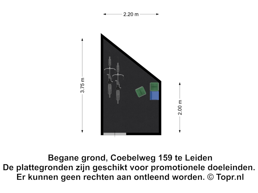 View floorplan of Berging of Coebelweg 159