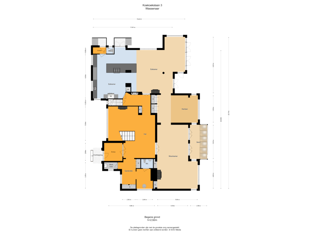 Bekijk plattegrond van Begane grond van Koekoekslaan 3