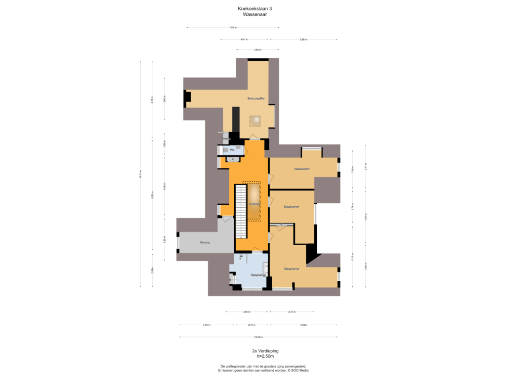 Bekijk plattegrond van 2e Verdieping van Koekoekslaan 3