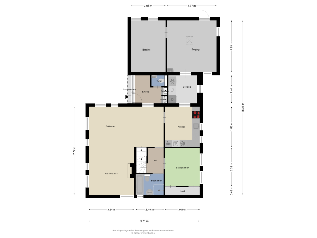 View floorplan of Begane Grond of Dedemsvaartseweg-Noord 182