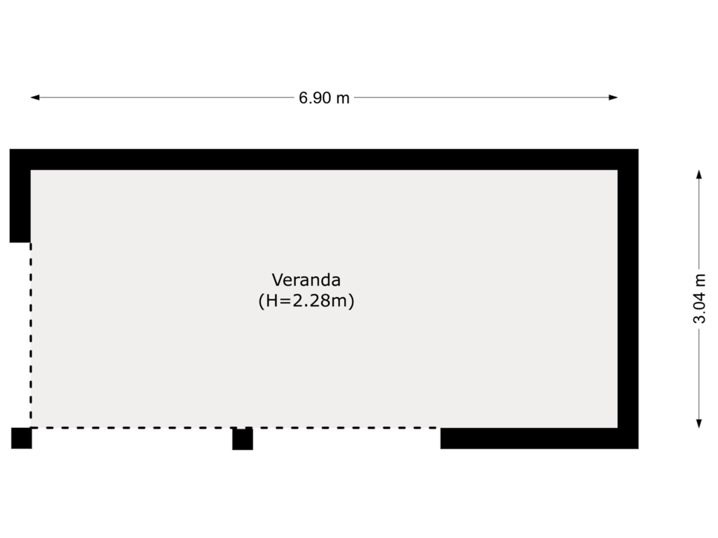 Bekijk plattegrond van veranda van De Meutelaer 1