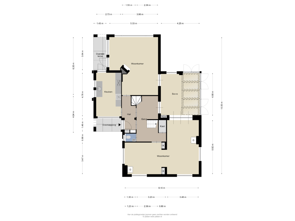 View floorplan of Begane grond of Parklaan 41