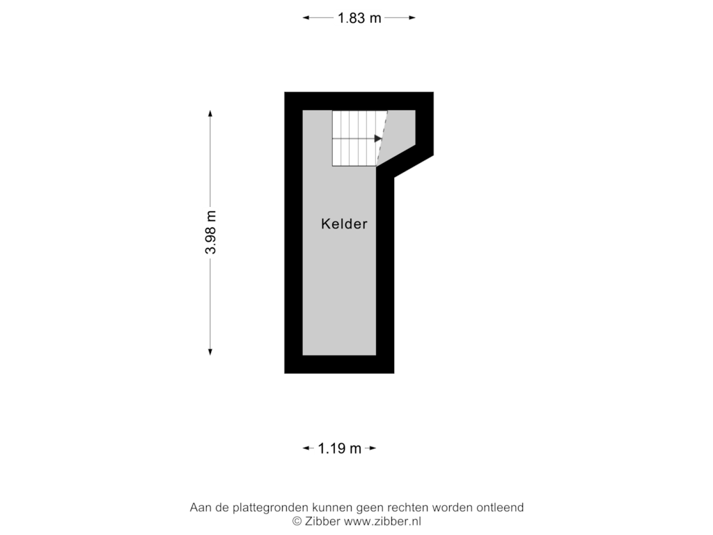 View floorplan of Kelder of Parklaan 41