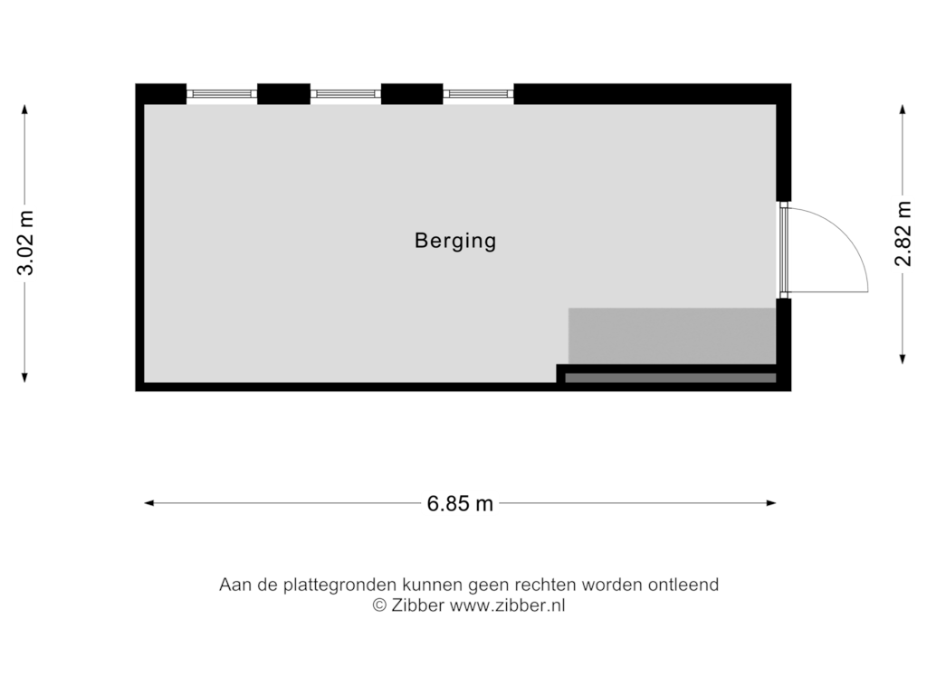 View floorplan of Berging of Parklaan 41