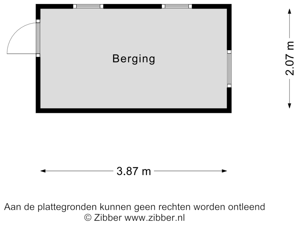 View floorplan of Berging of Parklaan 41