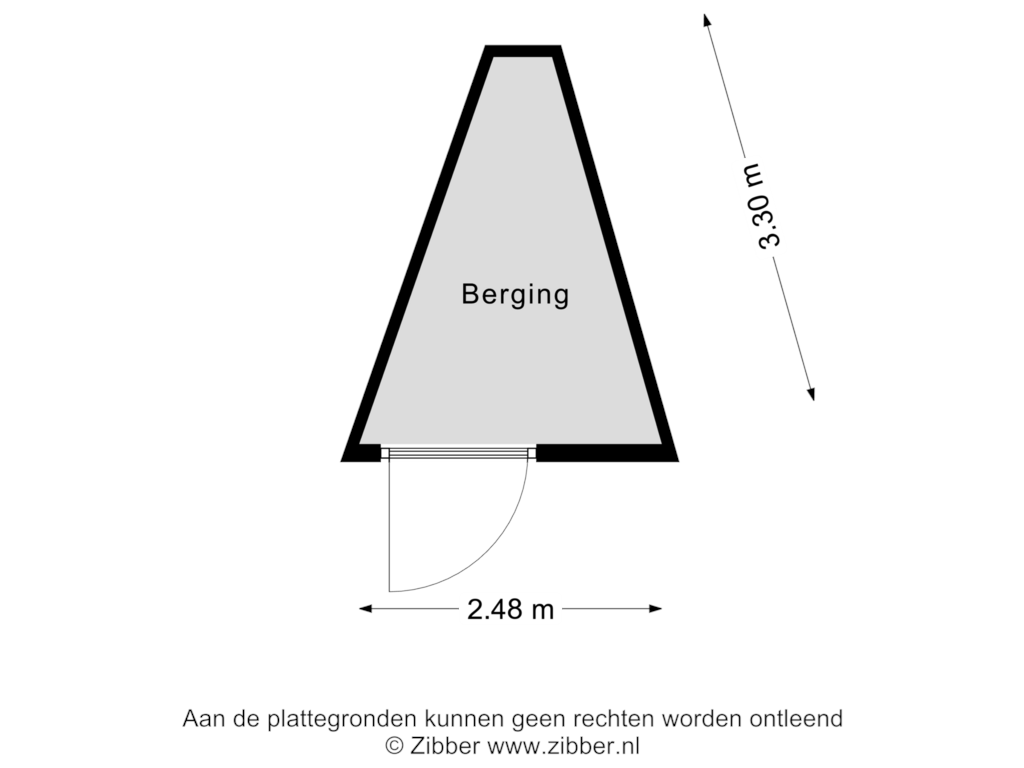 View floorplan of Berging of Parklaan 41