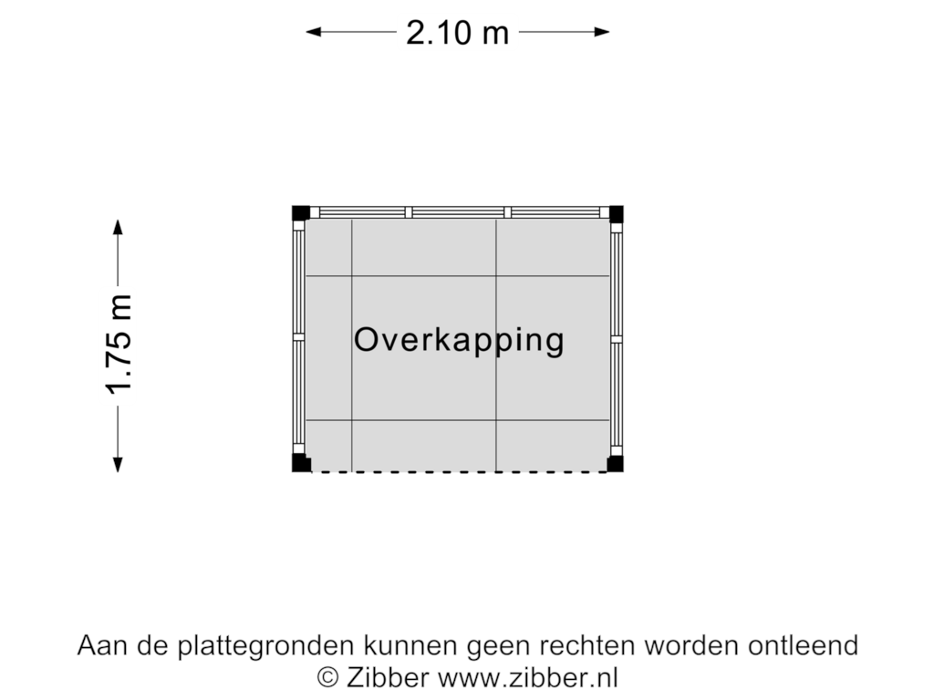 View floorplan of Overkapping of Parklaan 41