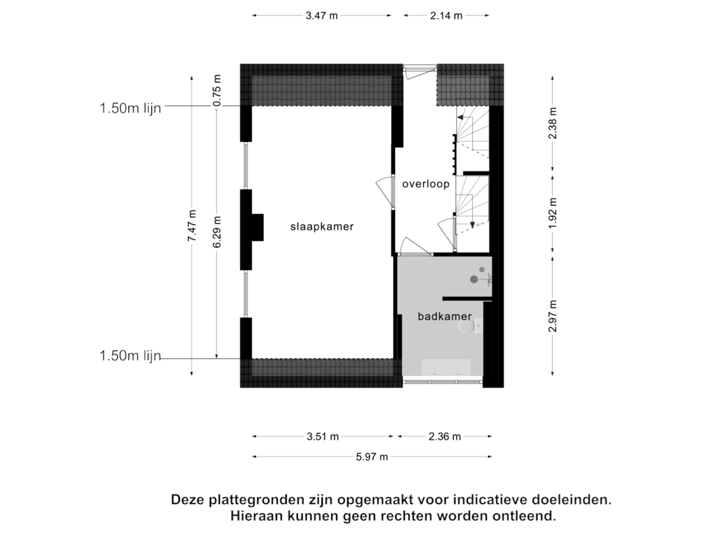 Bekijk plattegrond van 1e verdieping van Europalaan 116