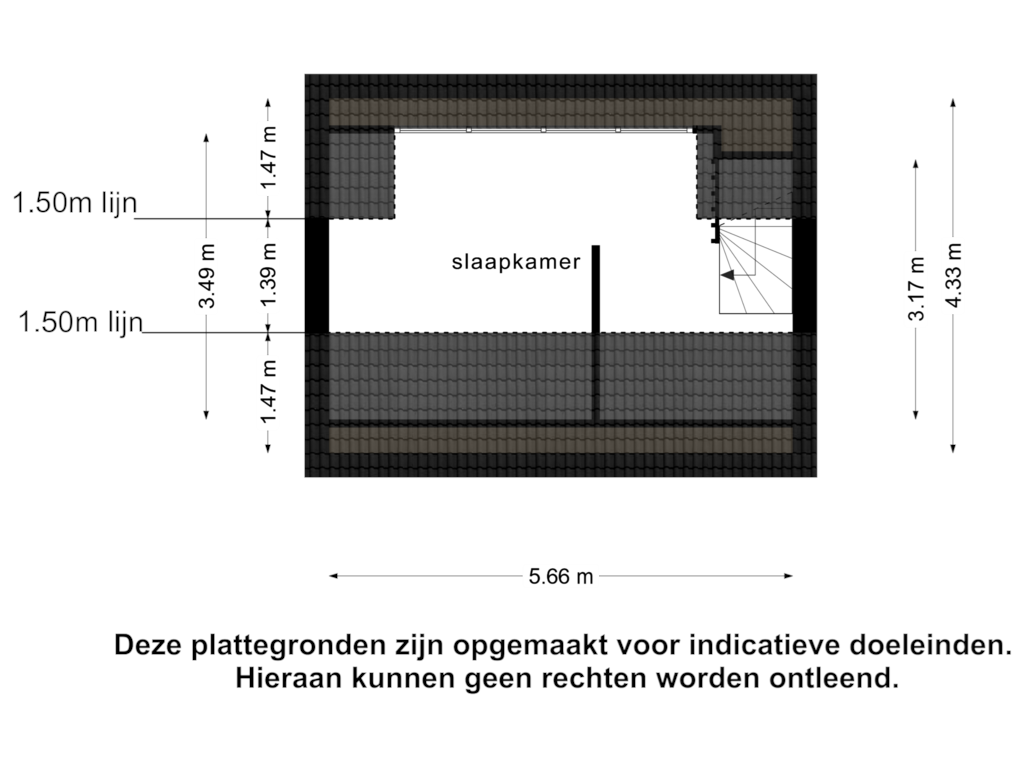 Bekijk plattegrond van 2e verdieping van Europalaan 116