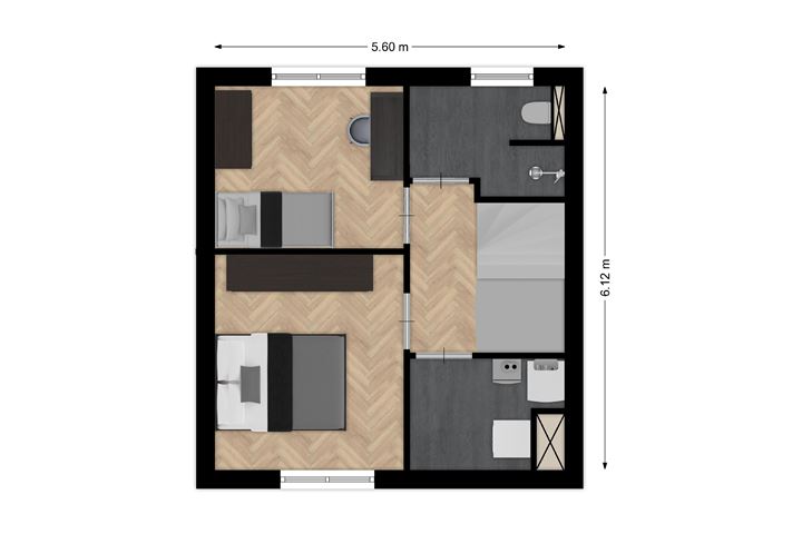 Bekijk foto 6 van Benedenwoning type D (Bouwnr. 11)