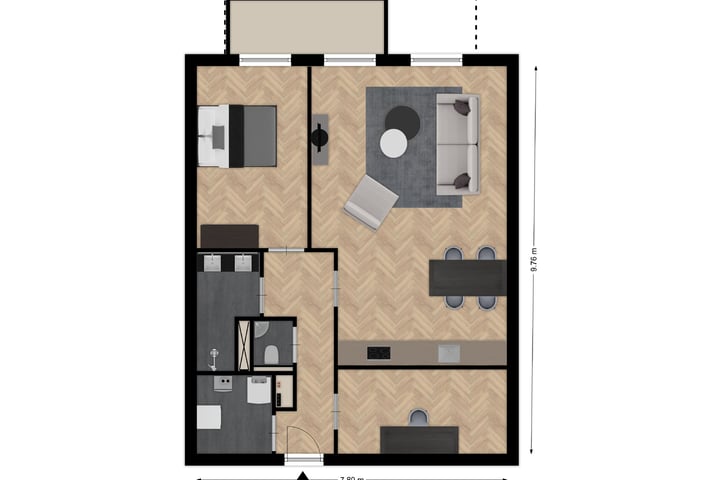 View photo 2 of Appartement type B (Bouwnr. 3)