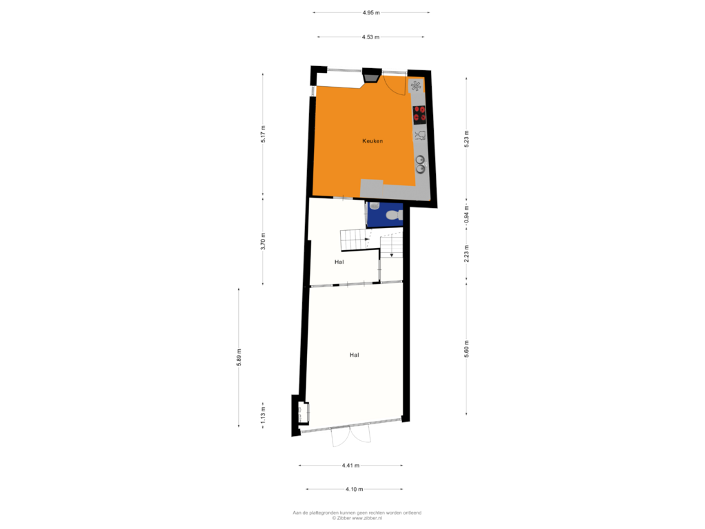 Bekijk plattegrond van Begane grond van Lage Markt 71