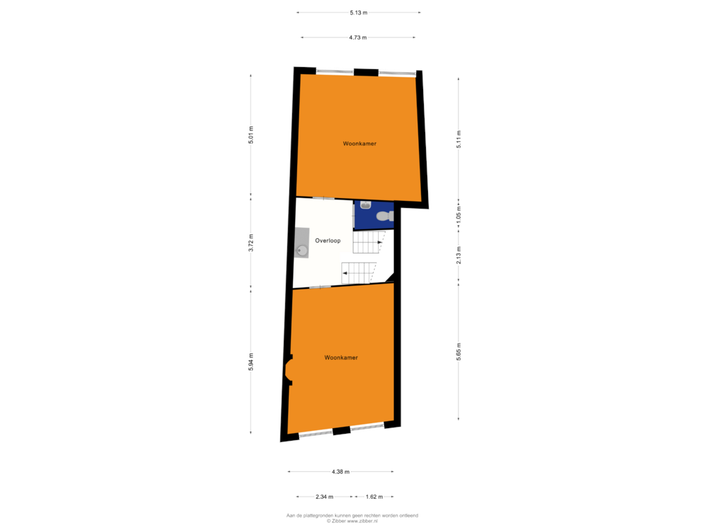 Bekijk plattegrond van Eerste verdieping van Lage Markt 71