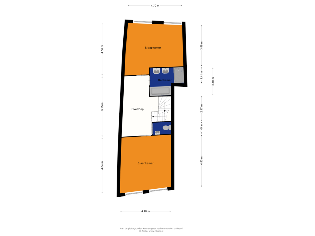 Bekijk plattegrond van Tweede verdieping van Lage Markt 71