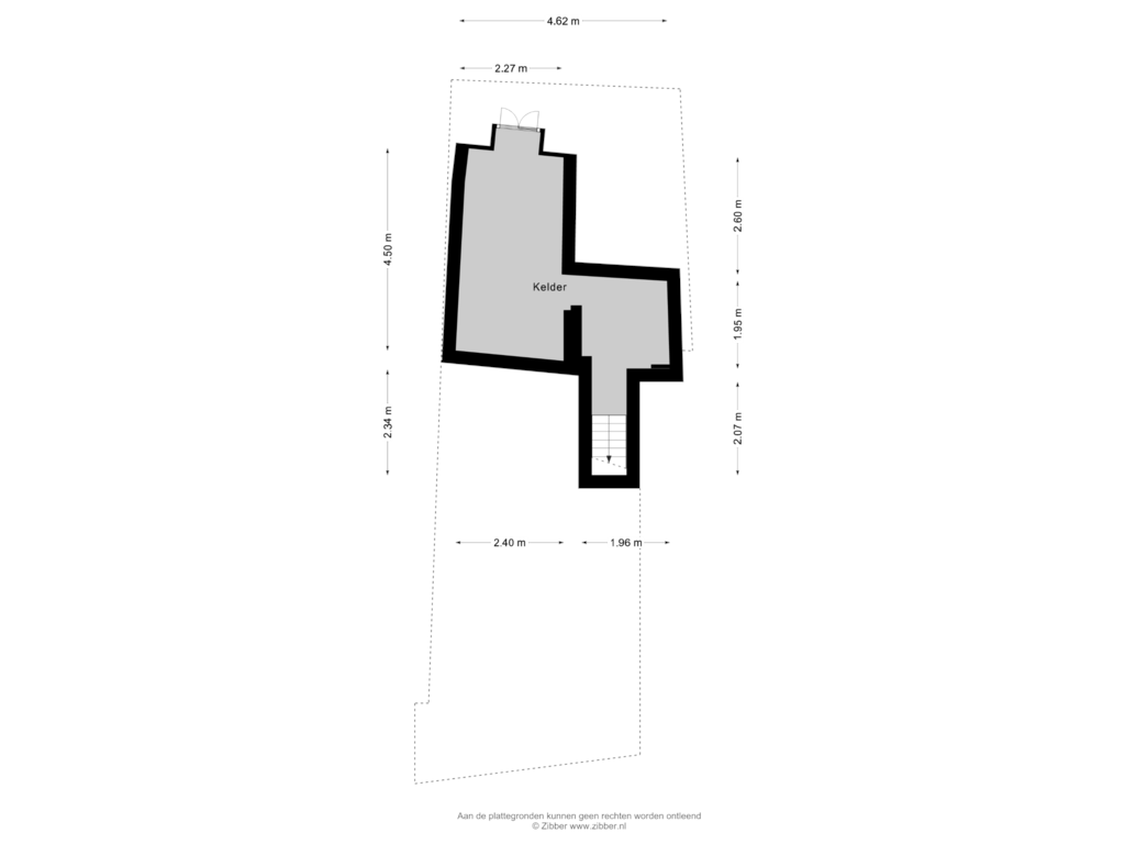 Bekijk plattegrond van Kelder van Lage Markt 71